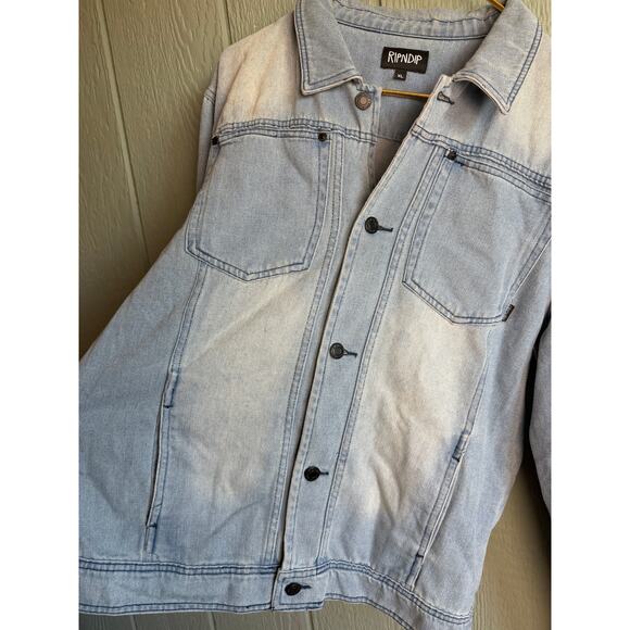 Ripndip Light Washed 'Eat Me' Cat Denim Jacket XL - Picture 3 of 7